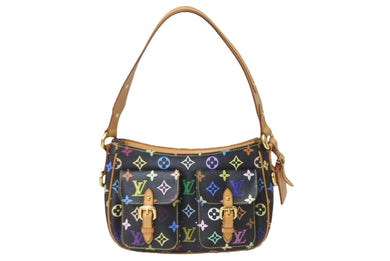 LOUIS VUITTON ルイ ヴィトン ロッジPM ショルダーバッグ M40054 モノグラムキャンバス ブラック Y.Nイニシャル入 美品 中古 63993