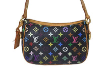 Load image into Gallery viewer, LOUIS VUITTON ルイ ヴィトン ロッジPM ショルダーバッグ M40054 モノグラムキャンバス ブラック Y.Nイニシャル入 美品 中古 63993