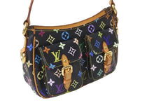 Load image into Gallery viewer, LOUIS VUITTON ルイ ヴィトン ロッジPM ショルダーバッグ M40054 モノグラムキャンバス ブラック Y.Nイニシャル入 美品 中古 63993