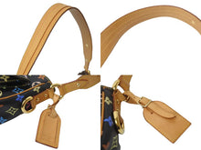 Load image into Gallery viewer, LOUIS VUITTON ルイ ヴィトン ロッジPM ショルダーバッグ M40054 モノグラムキャンバス ブラック Y.Nイニシャル入 美品 中古 63993