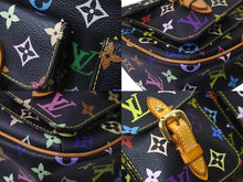 Load image into Gallery viewer, LOUIS VUITTON ルイ ヴィトン ロッジPM ショルダーバッグ M40054 モノグラムキャンバス ブラック Y.Nイニシャル入 美品 中古 63993