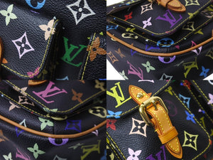 LOUIS VUITTON ルイ ヴィトン ロッジPM ショルダーバッグ M40054 モノグラムキャンバス ブラック Y.Nイニシャル入 美品 中古 63993