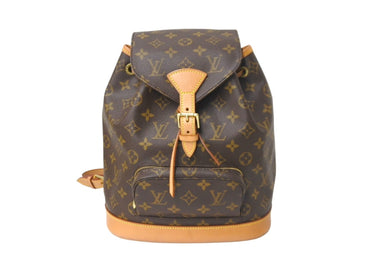 LOUIS VUITTON ルイ ヴィトン モンスリMM バックパック M51136 モノグラム コーティングキャンバス ブラウン 美品 中古 63994