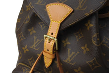 Load image into Gallery viewer, LOUIS VUITTON ルイ ヴィトン モンスリMM バックパック M51136 モノグラム コーティングキャンバス ブラウン 美品 中古 63994