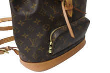 Load image into Gallery viewer, LOUIS VUITTON ルイ ヴィトン モンスリMM バックパック M51136 モノグラム コーティングキャンバス ブラウン 美品 中古 63994