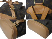 Load image into Gallery viewer, LOUIS VUITTON ルイ ヴィトン モンスリMM バックパック M51136 モノグラム コーティングキャンバス ブラウン 美品 中古 63994