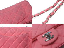 Load image into Gallery viewer, CHANEL シャネル ミニマトラッセ19 チェーンショルダーバッグ 19番台 ウール レザー ピンク シルバー金具 美品 中古 63997