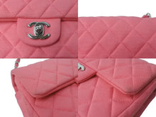 Load image into Gallery viewer, CHANEL シャネル ミニマトラッセ19 チェーンショルダーバッグ 19番台 ウール レザー ピンク シルバー金具 美品 中古 63997