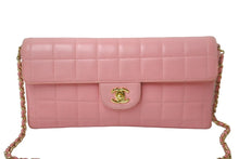 Load image into Gallery viewer, CHANEL シャネル チョコバー チェーンショルダーバッグ ラムスキン 7番台 ピンク ココマーク ゴールド金具 美品 中古 63999