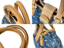 Load image into Gallery viewer, LOUIS VUITTON ルイヴィトン モノグラムデニム プリ―ティ ハンドバッグ ブルー M95020 美品 中古 64002