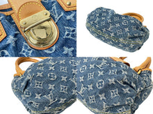 Load image into Gallery viewer, LOUIS VUITTON ルイヴィトン モノグラムデニム プリ―ティ ハンドバッグ ブルー M95020 美品 中古 64002