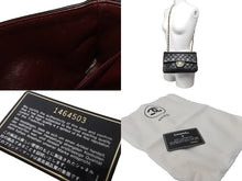Load image into Gallery viewer, CHANEL シャネル Wフラップ マトラッセ チェーン ショルダーバッグ 23cm 1番台 ラムスキン ブラック ゴールド金具 美品 中古 64009