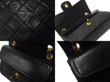 Load image into Gallery viewer, CHANEL シャネル Wフラップ マトラッセ チェーン ショルダーバッグ 23cm 1番台 ラムスキン ブラック ゴールド金具 美品 中古 64009