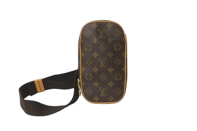 極美品 LOUIS VUITTON ルイヴィトン ポシェットガンジュ ボディバッグ M51870 モノグラム 中古 64011