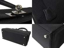Load image into Gallery viewer, 極美品 HERMES エルメス ケリー25 ショルダーバッグ □M刻 ブラック トリヨンクレマンス シルバー金具 中古 64014