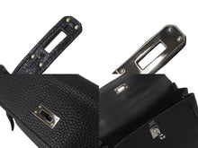 Load image into Gallery viewer, 極美品 HERMES エルメス ケリー25 ショルダーバッグ □M刻 ブラック トリヨンクレマンス シルバー金具 中古 64014