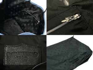 新品未使用 CHROME HEARTS クロムハーツ セメタリークロスデニムトートバッグ 501リメイク ブルー ブラック シルバー金具 64018