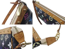Load image into Gallery viewer, LOUIS VUITTON ルイヴィトン 村上隆 M92648 ポシェット アクセソワール モノグラムマルチ ブラック 良品 中古 64027