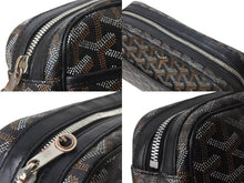 Load image into Gallery viewer, GOYARD ゴヤール カップヴェールPM ショルダーバッグ ゴヤールディンキャンバス セルヴォンカーフスキン ブラック 美品 中古 64028