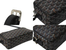 Load image into Gallery viewer, GOYARD ゴヤール カップヴェールPM ショルダーバッグ ゴヤールディンキャンバス セルヴォンカーフスキン ブラック 美品 中古 64028