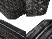 Load image into Gallery viewer, GOYARD ゴヤール カップヴェールPM ショルダーバッグ ゴヤールディンキャンバス セルヴォンカーフスキン ブラック 美品 中古 64028