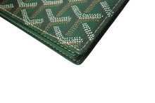 Load image into Gallery viewer, 極美品 GOYARD ゴヤール カードケース パスポートケース 名刺入れ ヘリンボーン グリーン イエロー PVC 中古 64029