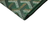 Load image into Gallery viewer, 極美品 GOYARD ゴヤール カードケース パスポートケース 名刺入れ ヘリンボーン グリーン イエロー PVC 中古 64029