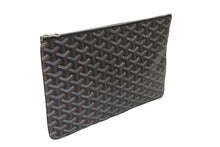 Load image into Gallery viewer, 極美品 GOYARD ゴヤール セナMM クラッチバッグ セカンドバッグ ヘリンボーン ブラック シルバー金具 中古 64030
