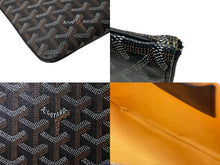 Load image into Gallery viewer, 極美品 GOYARD ゴヤール セナMM クラッチバッグ セカンドバッグ ヘリンボーン ブラック シルバー金具 中古 64030