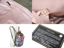 Load image into Gallery viewer, 極美品 CHANEL シャネル クルーズライン バックパック 23番台 キューバ カーキ レッド ブルー スパンコール コットン 中古 64031