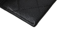 Load image into Gallery viewer, CHANEL シャネル キャビアスキン カードケース ココマーク 14番台 ブラック シルバー金具 美品 中古 64033