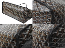 Load image into Gallery viewer, 極美品 GOYARD ゴヤール サック アンジュGM トートバッグ リバーシブル ポーチ付き キャンバス カーフスキン ブラック 中古 64036