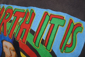 未使用 SAINT MICHAEL セントマイケル 2024 S/S TEE ON EARTH 半袖Tシャツ SM-YS8-0000-002 コットン ブラック サイズL 64040 