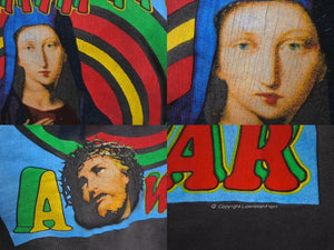 未使用 SAINT MICHAEL セントマイケル 2024 S/S TEE ON EARTH 半袖Tシャツ SM-YS8-0000-002 コットン ブラック サイズL 64040 