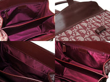 Load image into Gallery viewer, Christian Dior クリスチャンディオール ハンドバッグ トロッター柄 B0B 0022 キャンバス レザー レッド 美品 中古 64041