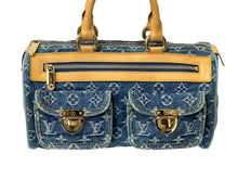画像をギャラリービューアに読み込む, 極美品 LOUIS VUITTON ルイヴィトン ハンドバッグ ネオスピーディ M95019 モノグラムデニム ゴールド金具 中古 64042