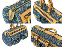 画像をギャラリービューアに読み込む, 極美品 LOUIS VUITTON ルイヴィトン ハンドバッグ ネオスピーディ M95019 モノグラムデニム ゴールド金具 中古 64042