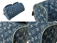 画像をギャラリービューアに読み込む, 極美品 LOUIS VUITTON ルイヴィトン ハンドバッグ ネオスピーディ M95019 モノグラムデニム ゴールド金具 中古 64042