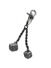 Load image into Gallery viewer, CHROME HEARTS クロムハーツ DICE DBL ダブルダイスシルバーキーチェーン キーホルダー シルバー925 美品 中古 64045