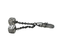 Load image into Gallery viewer, CHROME HEARTS クロムハーツ DICE DBL ダブルダイスシルバーキーチェーン キーホルダー シルバー925 美品 中古 64045