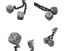 Load image into Gallery viewer, CHROME HEARTS クロムハーツ DICE DBL ダブルダイスシルバーキーチェーン キーホルダー シルバー925 美品 中古 64045