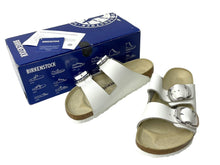 Load image into Gallery viewer, 新品未使用 CHROMEHEARTS クロムハーツ BIRKENSTOCK ビルケンシュトック ARIZONA アリゾナ サンダル ホワイト サイズUK4.5 64049