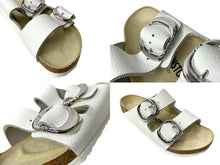 Load image into Gallery viewer, 新品未使用 CHROMEHEARTS クロムハーツ BIRKENSTOCK ビルケンシュトック ARIZONA アリゾナ サンダル ホワイト サイズUK4.5 64049