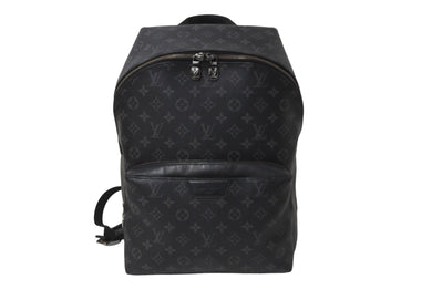 LOUIS VUITTON ルイヴィトン バックパック モノグラムエクリプス M43186 ブラック シルバー金具 良品 中古 64051