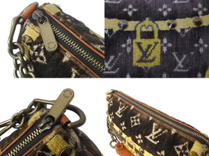 LOUIS VUITTON ルイ ヴィトン ポシェットアクセソワール アクセサリーポーチ M92710 モノグラム トロンプイユ 良品 中古 64052