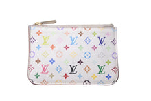Load image into Gallery viewer, LOUIS VUITTON ルイヴィトン ポシェットクレ コインケース 村上隆 モノグラムマルチカラー ホワイト M93734 良品 中古 64053