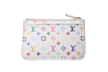 Load image into Gallery viewer, LOUIS VUITTON ルイヴィトン ポシェットクレ コインケース 村上隆 モノグラムマルチカラー ホワイト M93734 良品 中古 64053