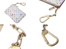 Load image into Gallery viewer, LOUIS VUITTON ルイヴィトン ポシェットクレ コインケース 村上隆 モノグラムマルチカラー ホワイト M93734 良品 中古 64053