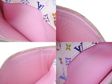 Load image into Gallery viewer, LOUIS VUITTON ルイヴィトン ポシェットクレ コインケース 村上隆 モノグラムマルチカラー ホワイト M93734 良品 中古 64053