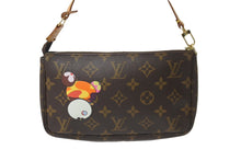 Load image into Gallery viewer, LOUIS VUITTON ルイヴィトン ハンドバッグ ポシェット アクセソワール 村上隆 M51981 パンダ モノグラム ゴールド金具 美品 中古 64054